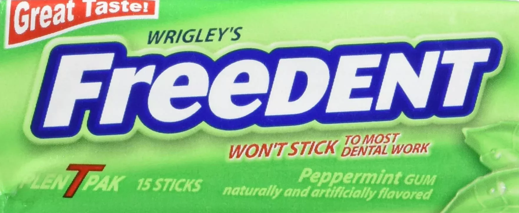 Freedent Peppermint Gum Plen - T - Pack (12 Count)