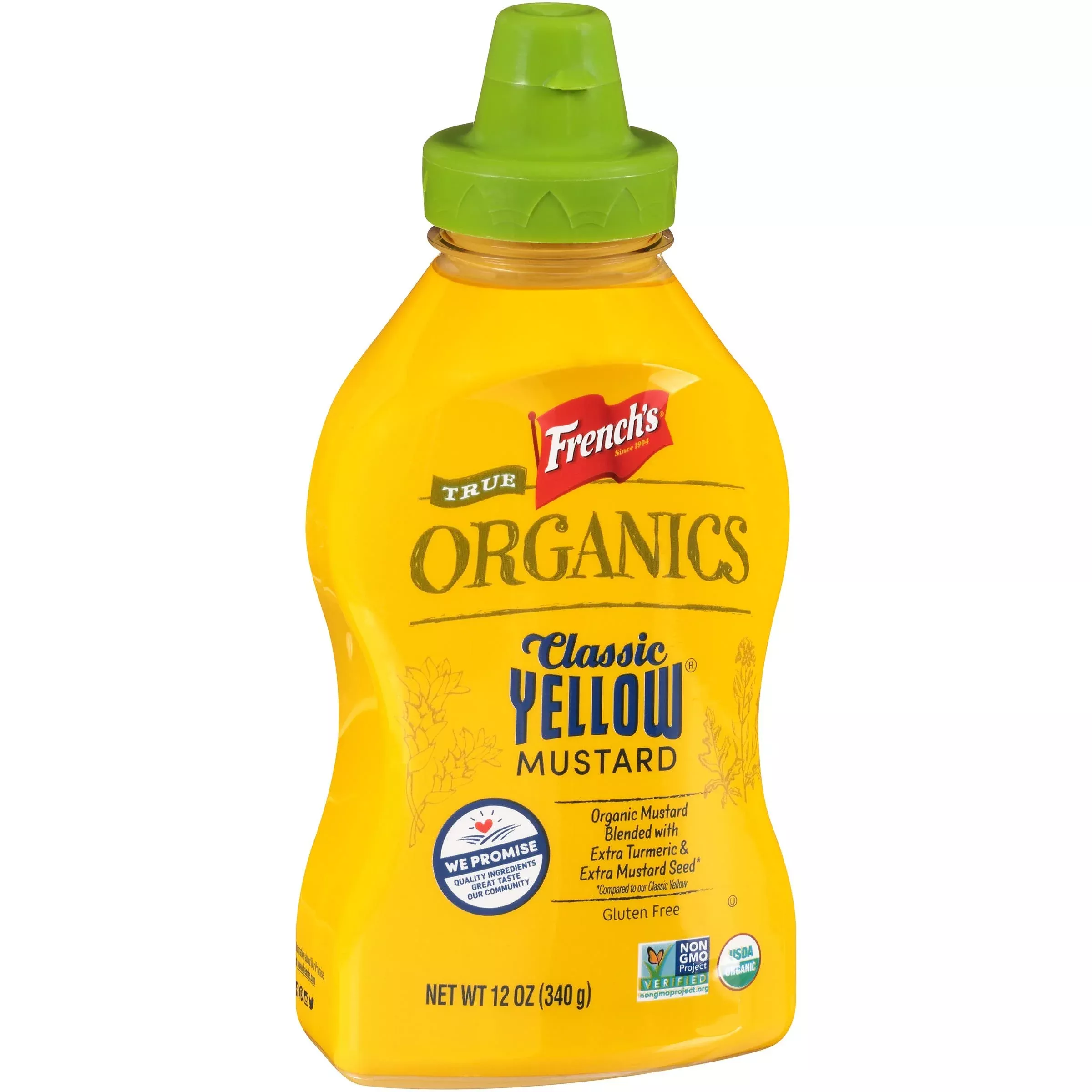 French'S True Organics Classic Yellow Mustard, 12 Oz