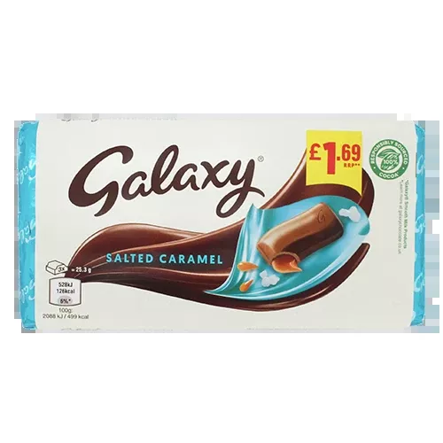 Galaxy Salted Caramel Milk Chocolate Bar 135 g