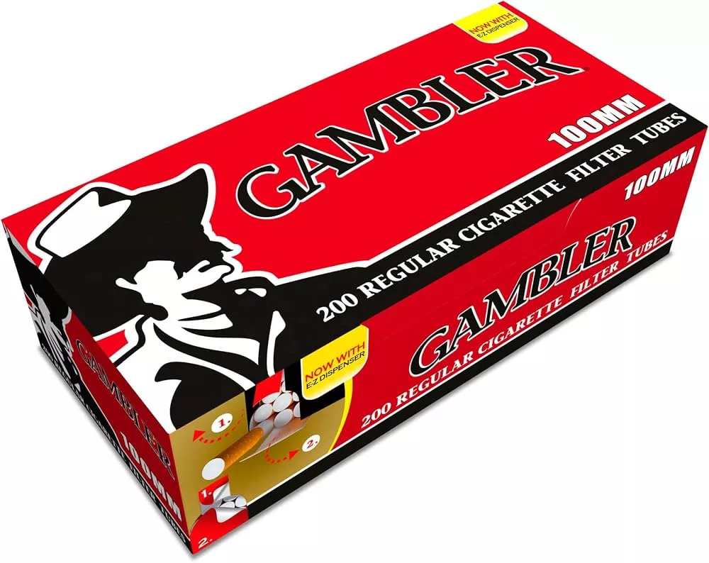 Gambler Regular 100mm Cigarette Tubes - 200ct
