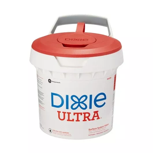 Georgia Pacific Commercial Dixie Ultra Surface System Wipe Dispenser for Foodservice By Gp Pro White 2 Dispensers 2 Lids & 1 Count - 2 Per Case