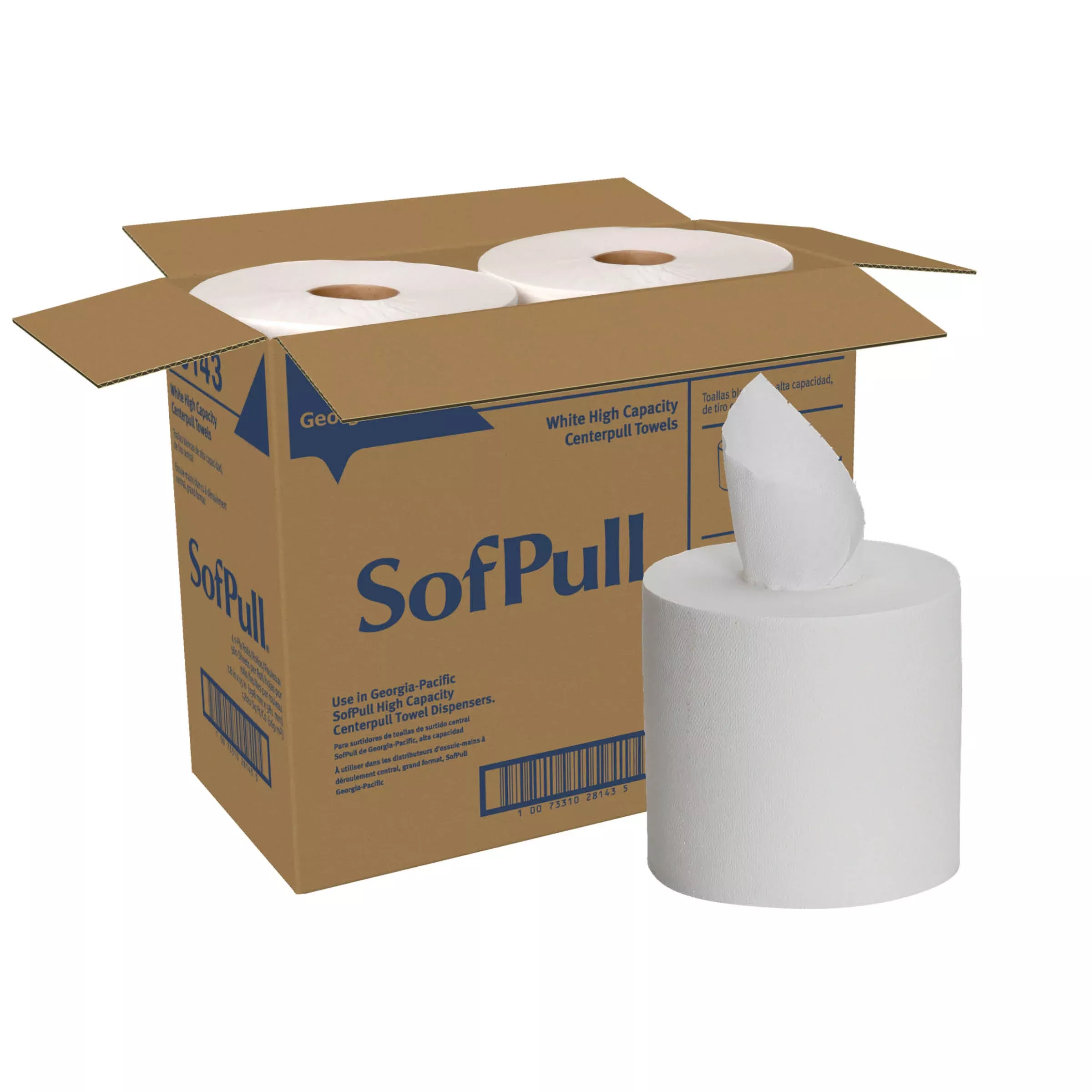 Georgia Pacific Commercial Sofpull(r) Large High-capacity Premium Papertowel By Gp Pro (georgia-pacific) White 4 Rolls Per C - 1 Count - 4 Per Case