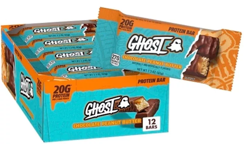 Ghost Chocolate Peanut Butter Protein Bar - 2.3 oz 12ct