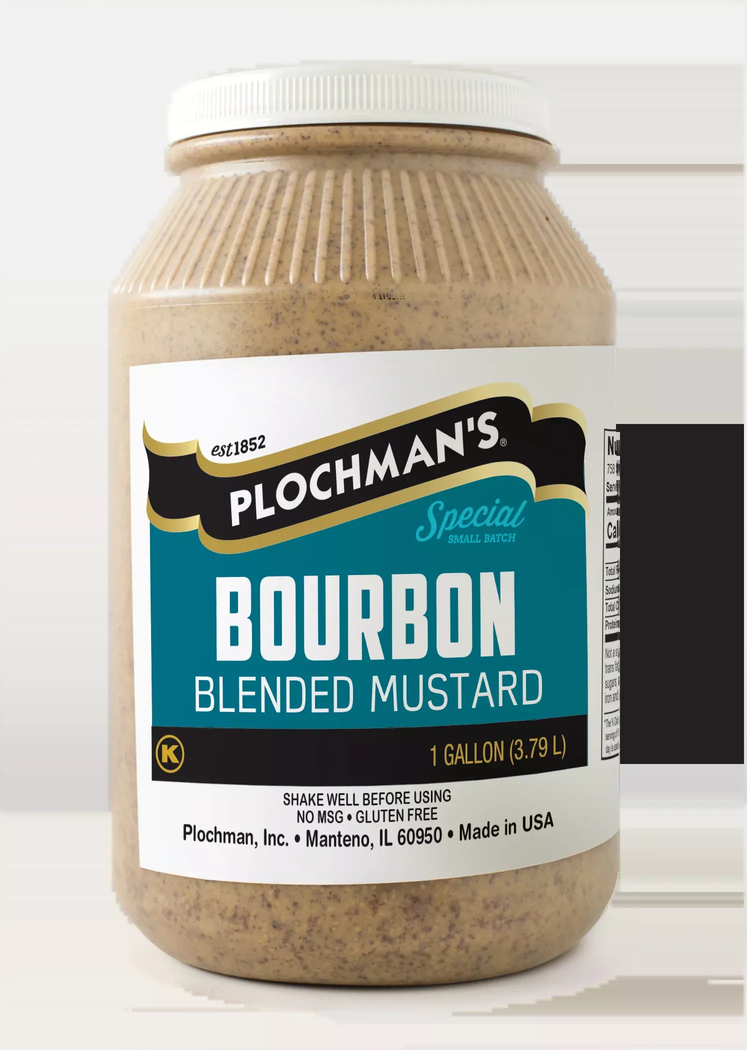 Girard's Haco Plochman's Bourbon Mustard 1 Gallon - 2 Per Case