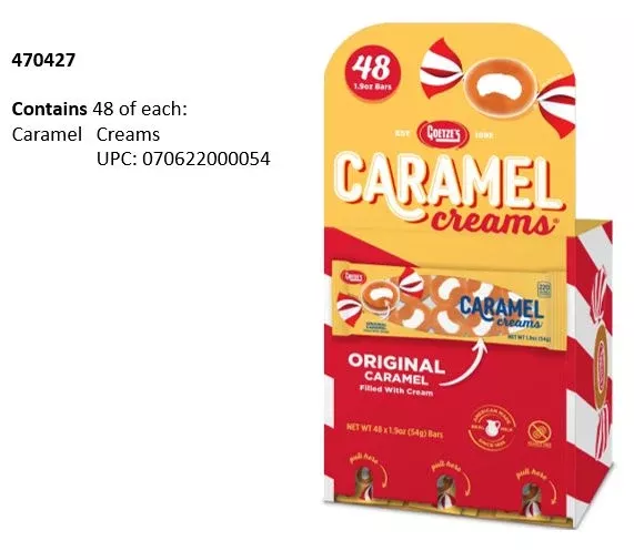 Goetze's Caramel Creams Candy - 48ct