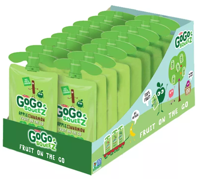 GoGo squeeZ Applesauce On the Go Apple Cinnamon - 3.2 oz 18ct