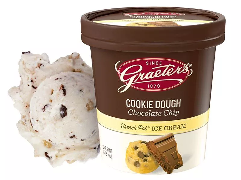 Graeter's Cookie Dough Ice Cream 8 Per Sleeve