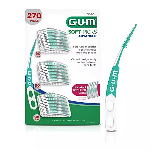 Gum-6505A Soft-Picks Advanced Dental Picks (Pack Of 270)