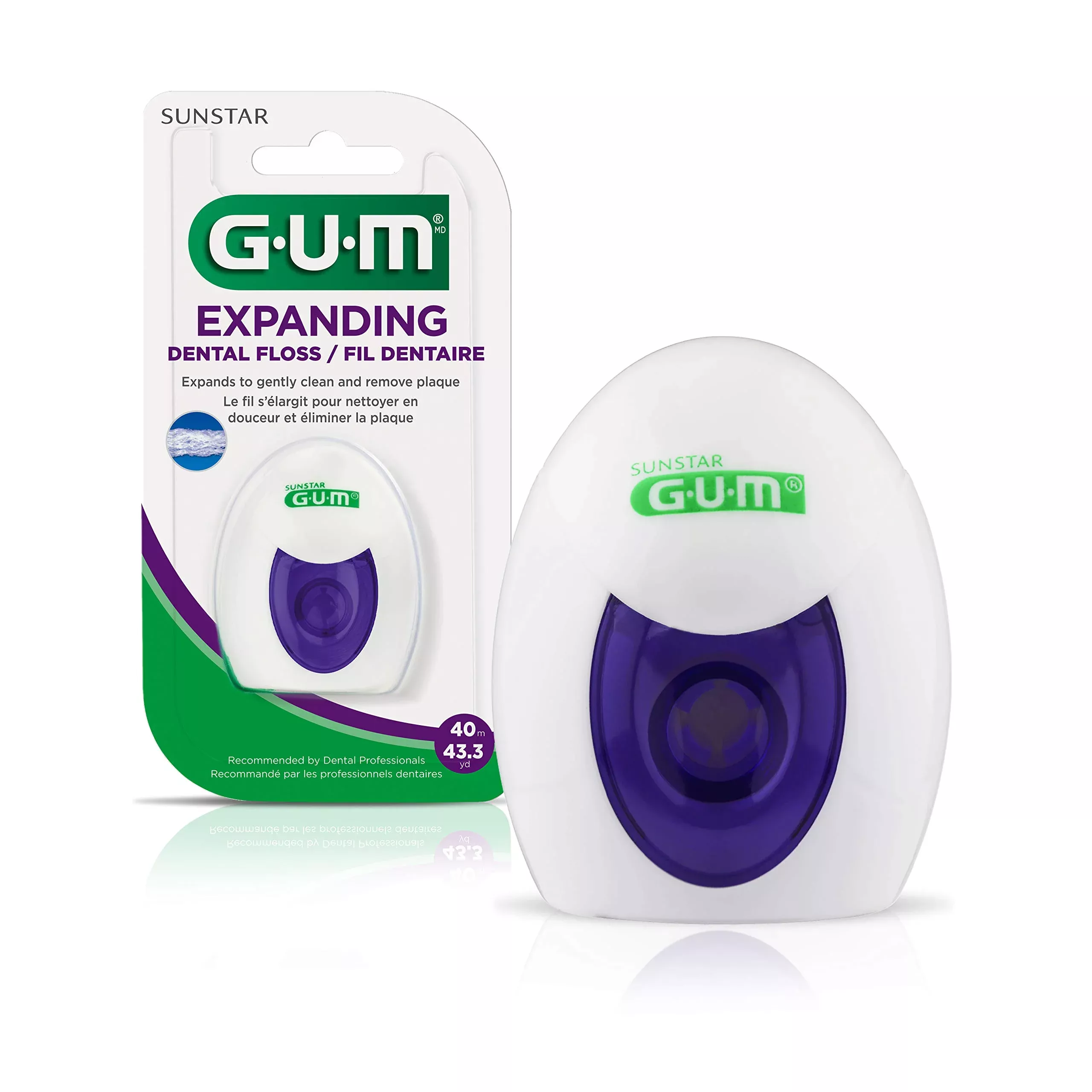 Gum Deep Clean Expanding Dental Floss - Waxed Woven Floss - Effective