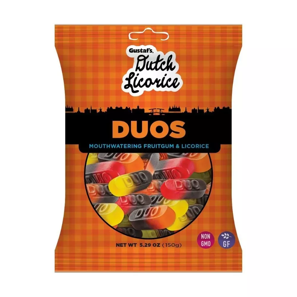 Gustaf's Dutch Licorice Duos Candy - 5.29oz
