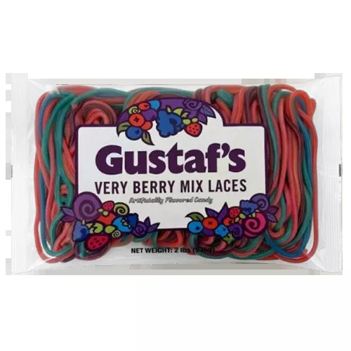 Gustaf's Laces Very Berry 2 lb. Bulk Bag