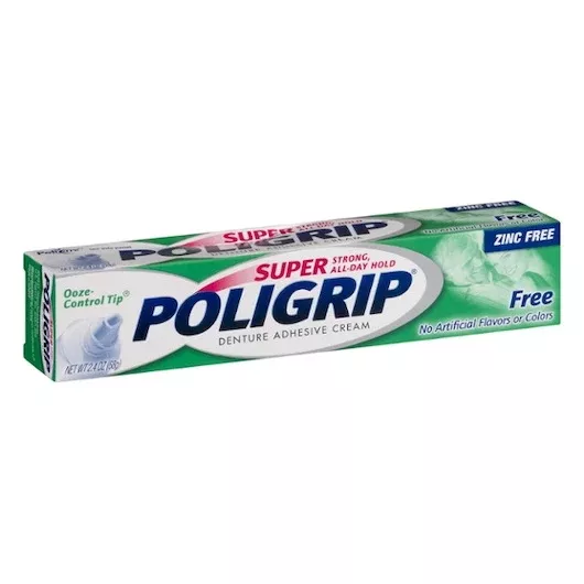 Haleon Poligrip Fixatives Free Cream 4 - 6 - 2.4 Ounce