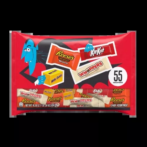 Halloween Chocolate Mini Assorted 55 count 16.38 oz. Bag