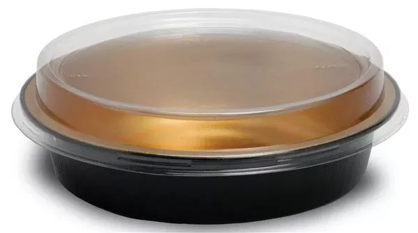 Handi-foil Of America 7" Handi-stax Round Smoothwall W/lids - 1 Per Case