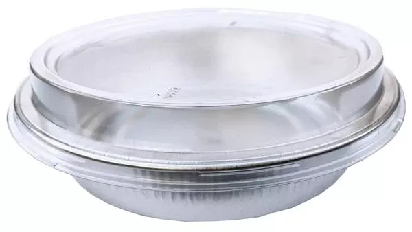 Handi-foil Of America 7" Handi-stax Round Smoothwall W/lids (clear) - 1 Per Case