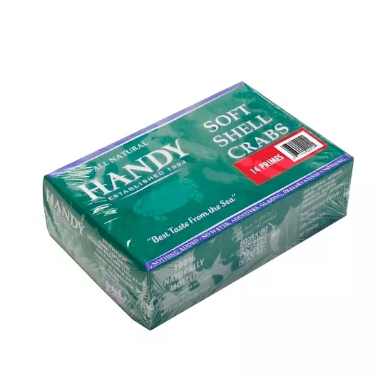 Handy Seafood Frozen Handy Soft Shell Crabs Prime Frozen Imported 14 Count - 4 Per Case