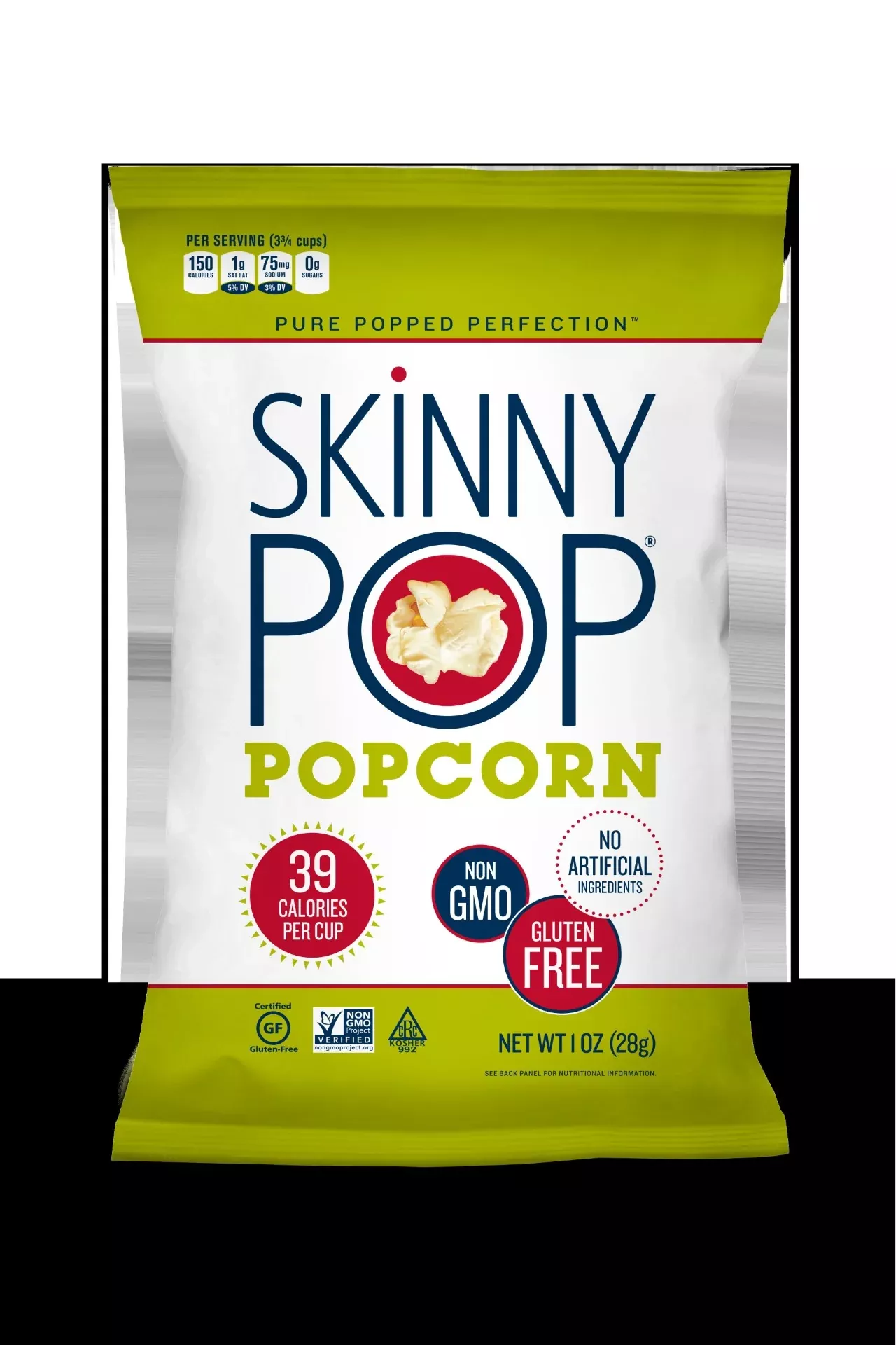 Hershey Salty Snacks Skinnypop Original Case 1 Ounce Size - 6 Per Case