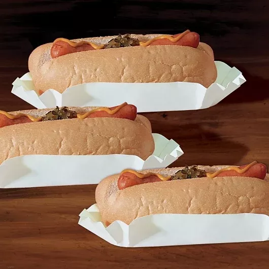 Hoffmaster Tray Paper Hot Dog White 6 Inch Medium Weight - 6 Per Case