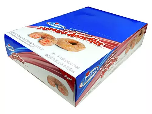 Hostess Donut Jumbo Strawb 2pk 6 Per Box