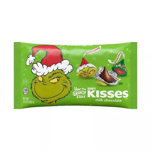 "How The Grinch that Stole Christmas" Hershey Kisses 9.5 oz. Bag - 1 Unit