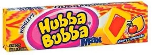 Hubba Bubba Max Cherry Lemonade Gum 5ct 18ct