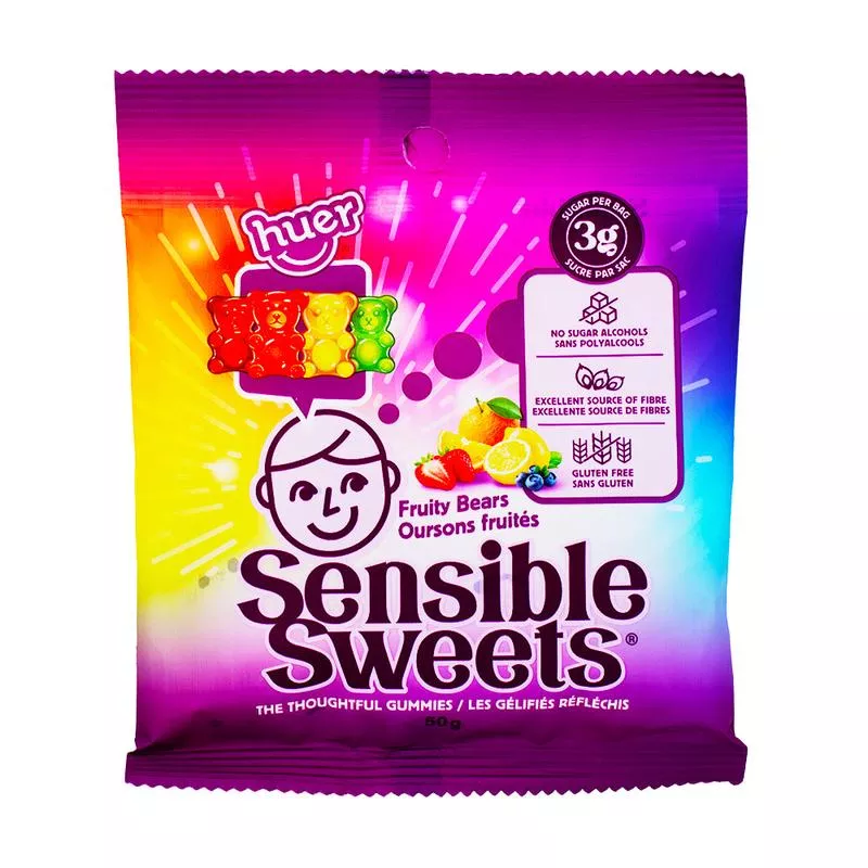 Huer Sensible Sweets Fruity Bears - Low Sugar 50g
