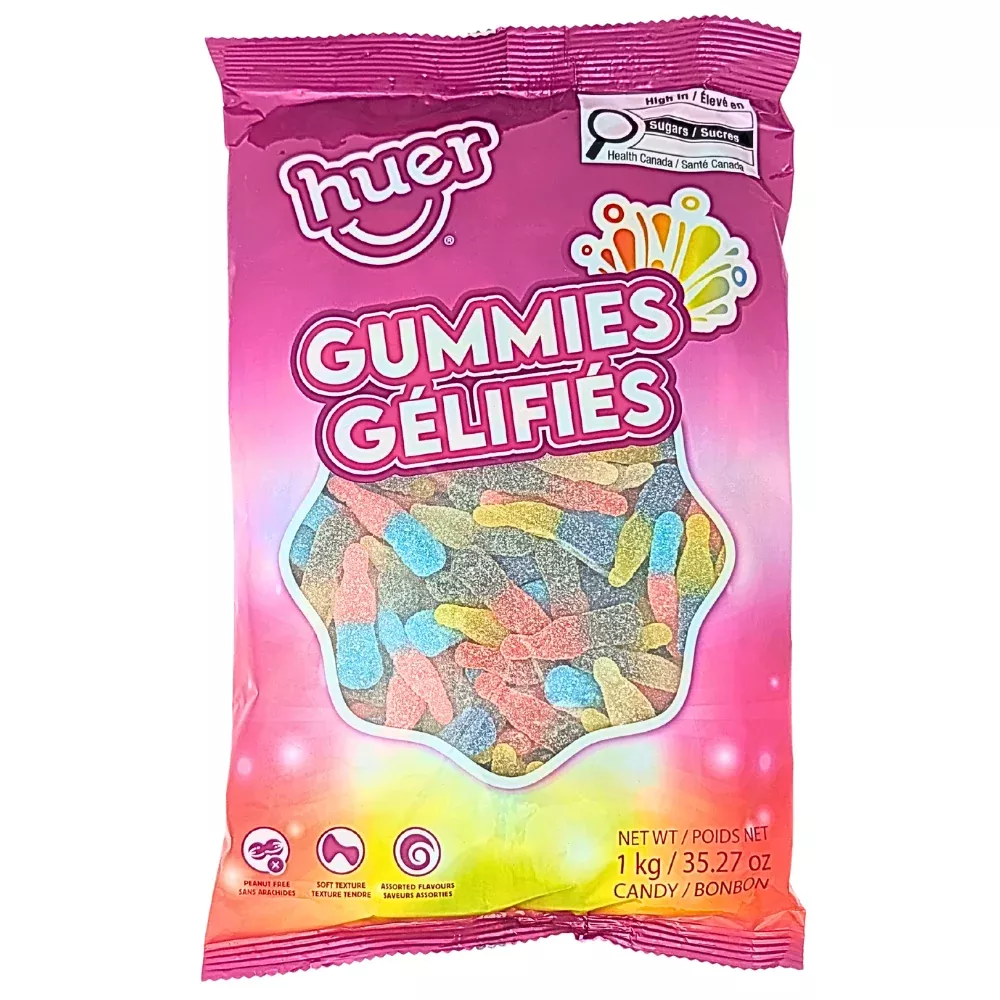 Huer Sour Bottle Mix Gummies - 1kg