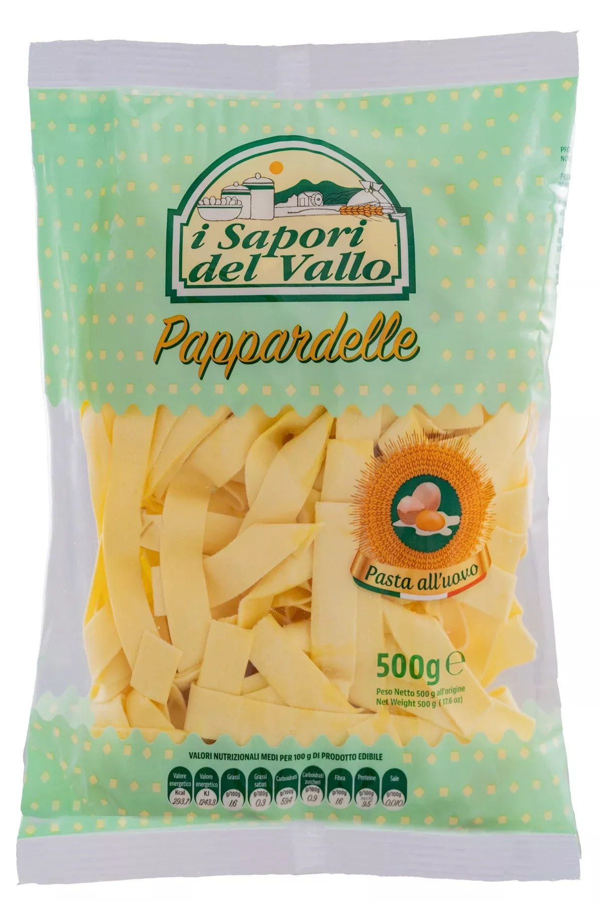 i Sapori del Vallo Pappardelle Fresh Egg Pasta, 500g