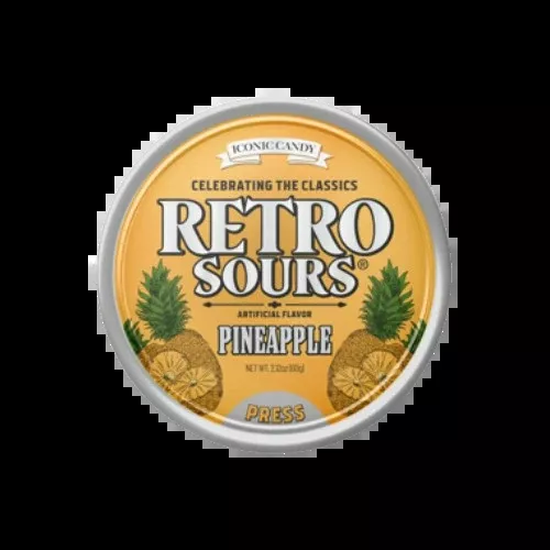 Iconic Candy Retro Sours Pineapple 2 oz.
