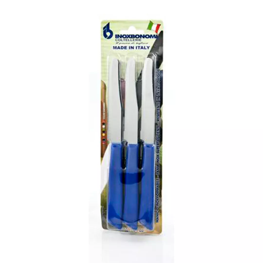 Inoxbomi Table Knife 11 cm LIGHT BLUE, Set of 6 Pcs