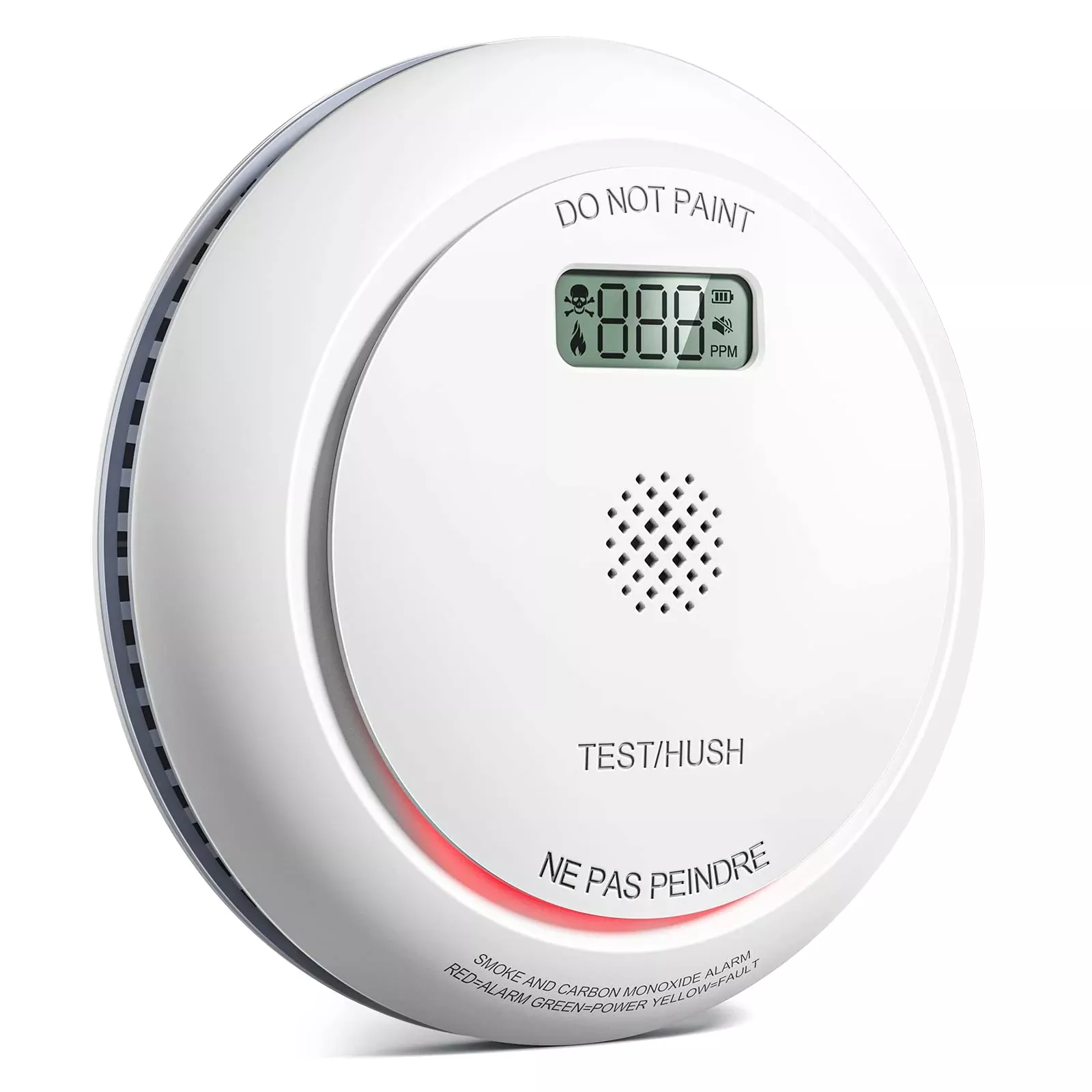 Jemay Combination Smoke And Carbon Monoxide Detector, Battery Operated