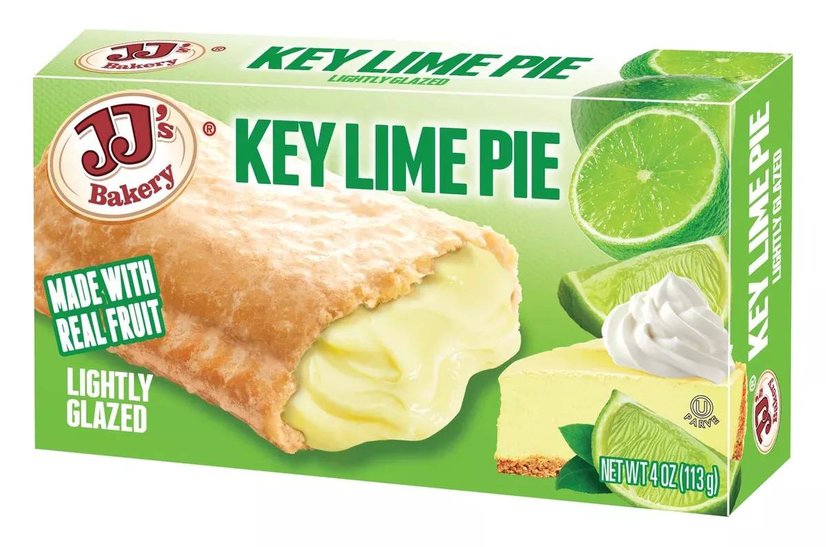 JJ's Bakery Key Lime Pie Hand Held Snack Pies 4oz - 12ct