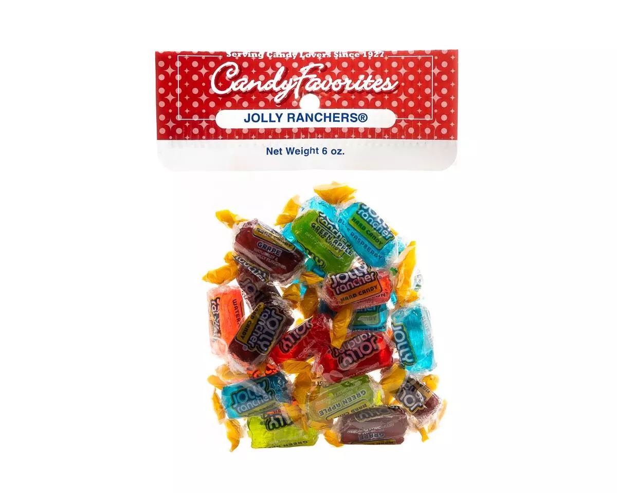 Jolly Ranchers Hard Candy 6 Ounce Peg Bags - 8 / Box