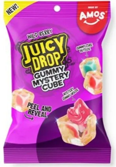 Juicy Drop Mystery Gummy Cubes Wild Berry - 5 oz