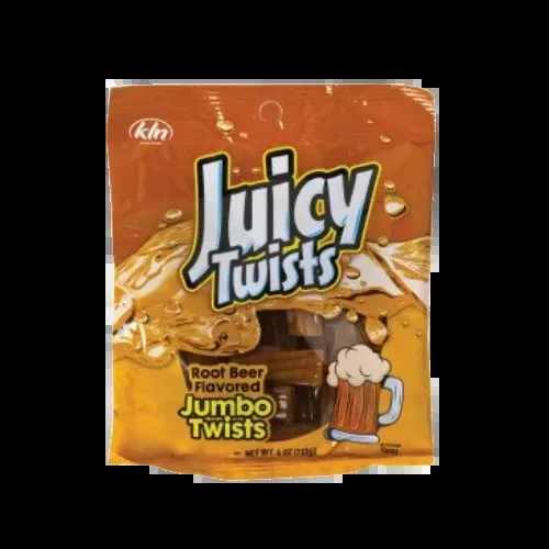 Juicy Twists Root Beer Jumbo Twist Bites 4 oz. Bag