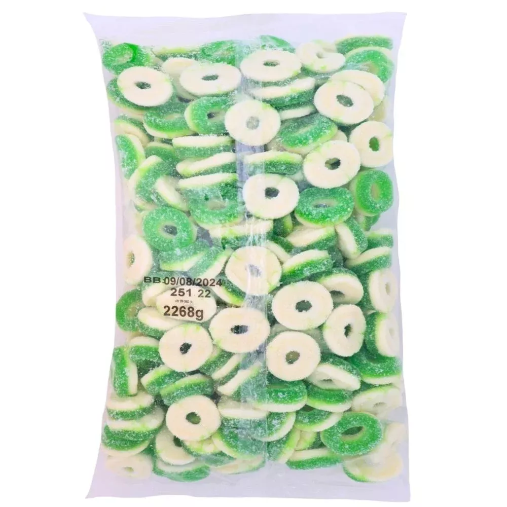 Kervan Apple Rings Gummy Candy-5 lbs.
