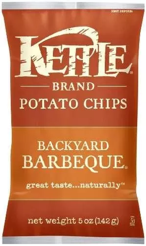 Kettle Brand Potato Chips, Backyard Barbeque Bags, 5 Ounce (Pack Of 8)