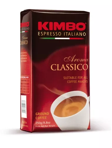 Kimbo Caffe Espresso Italiano Aroma Classico, 250g Brick
