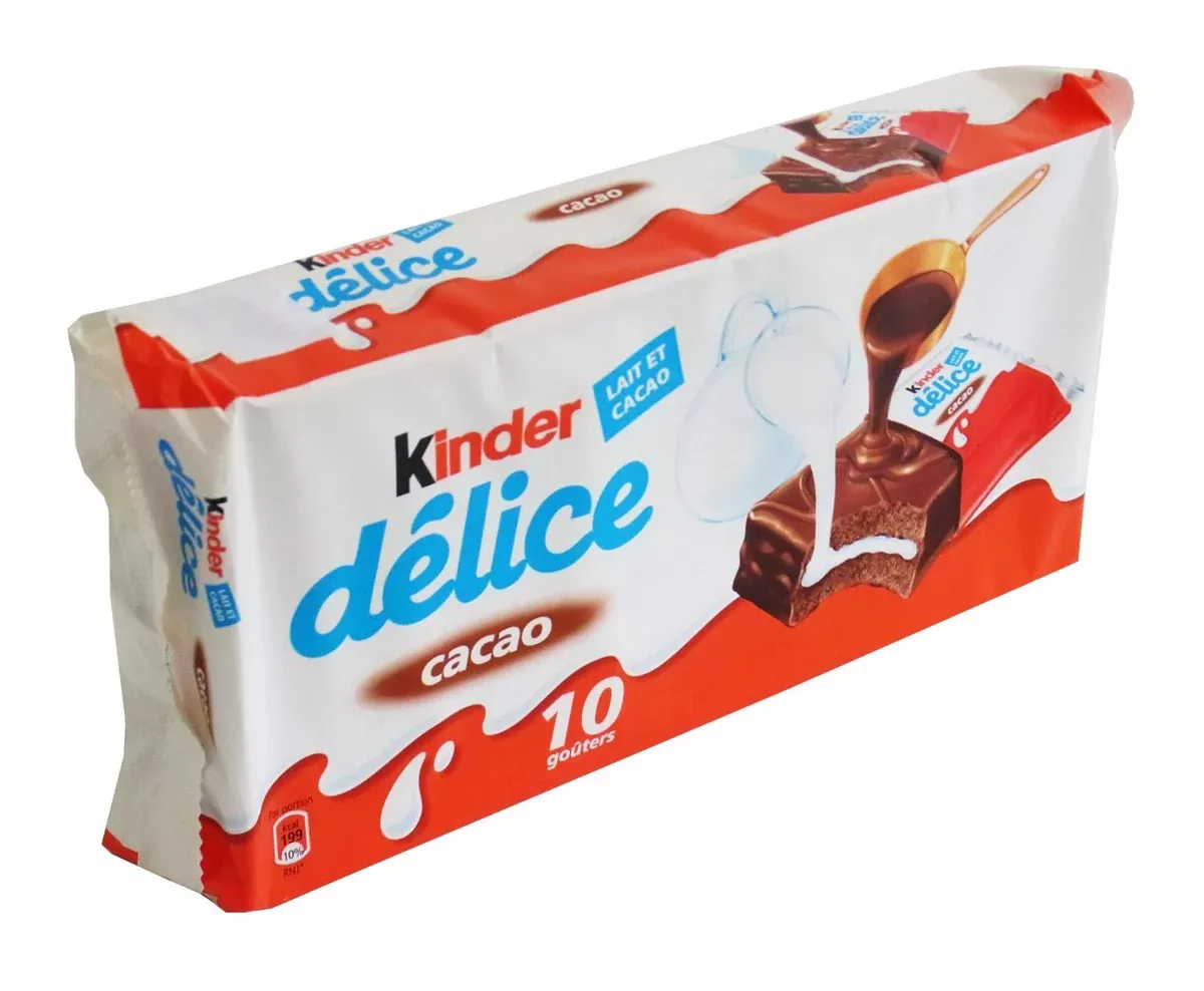 Kinder Delice Chocolate Cake, Made in Italy, 10 pk