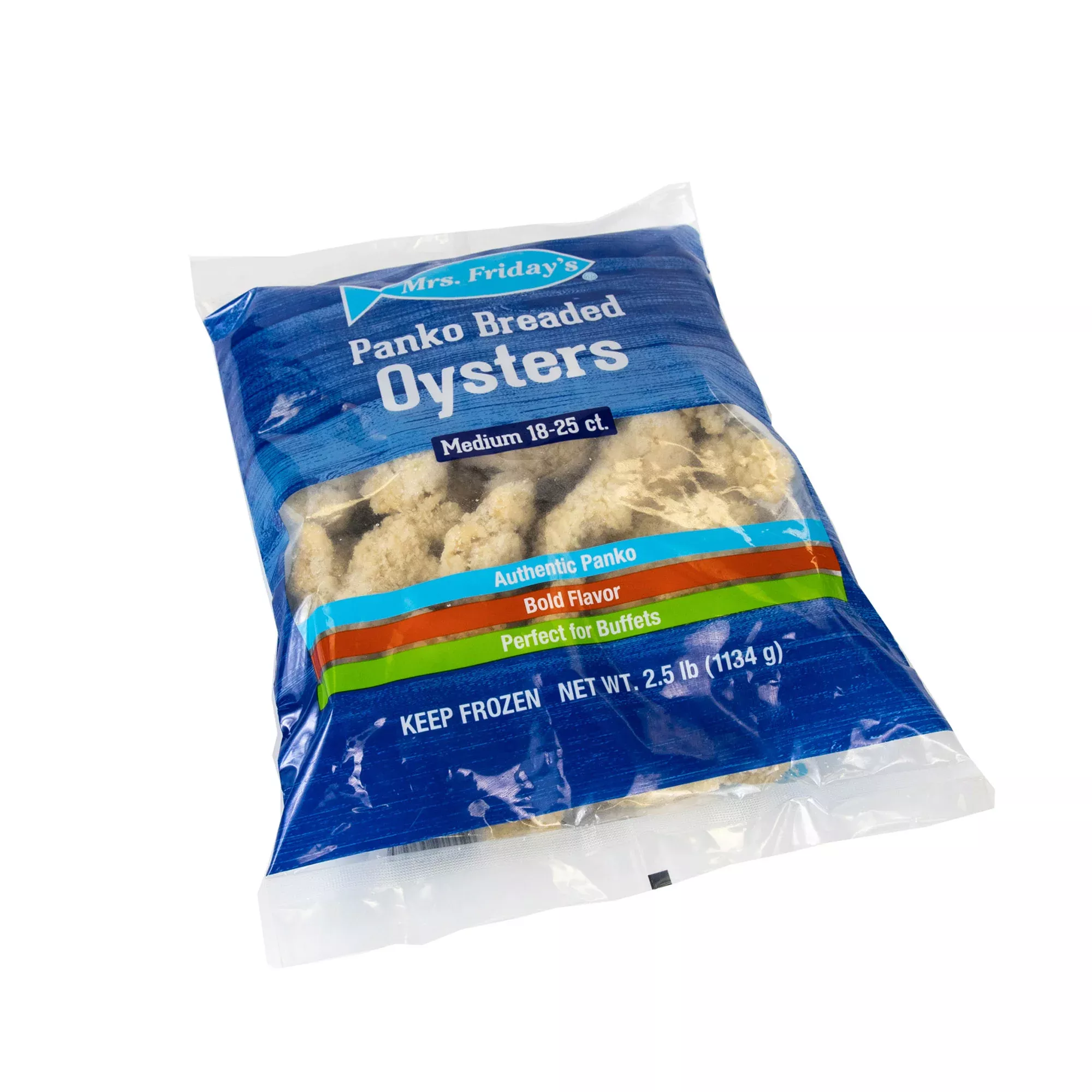 King And Prince Seafood Mrs Friday's Panko Breaded Oysters Med 2.5 Pound Each - 6 Per Case