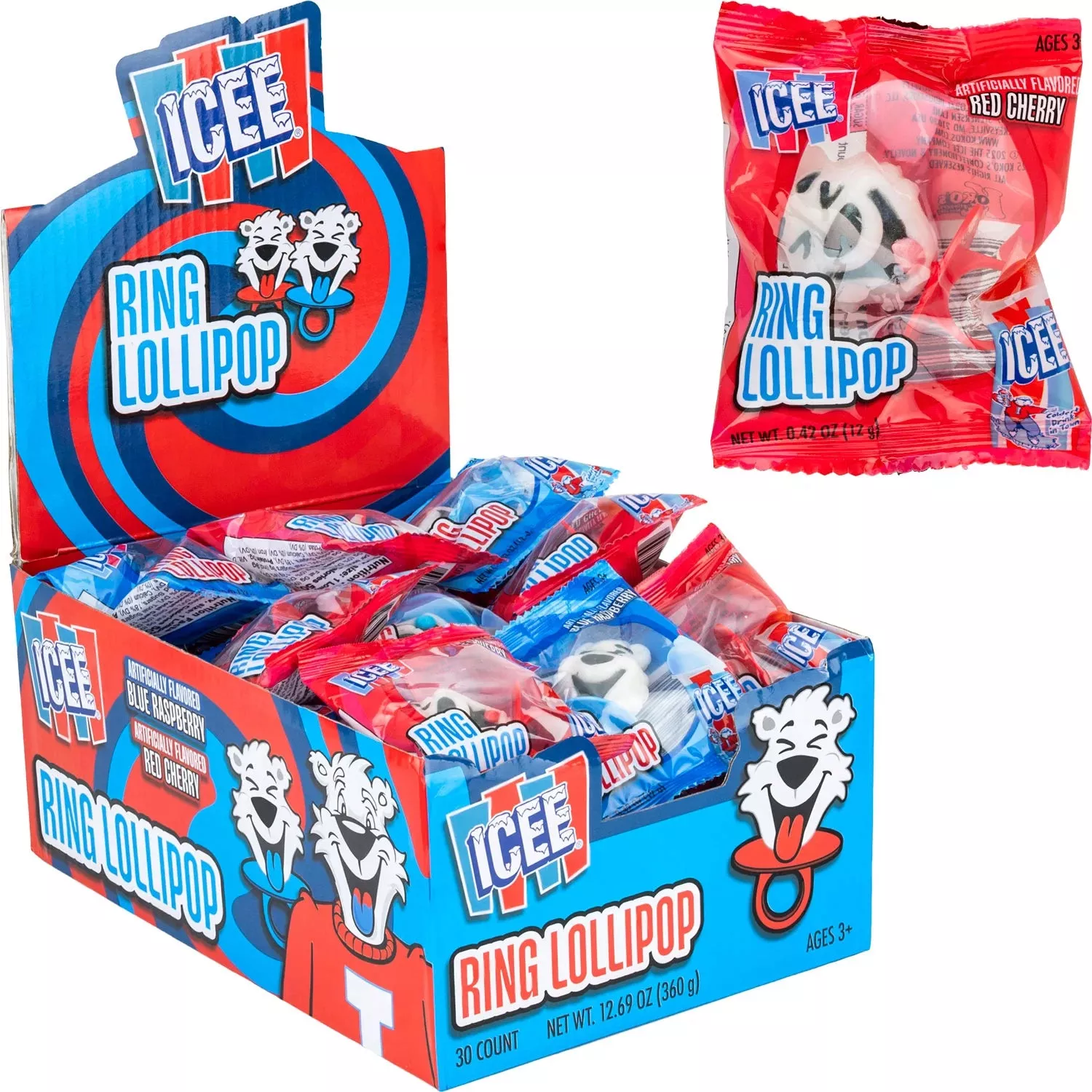Kokos Icee Bear Ring Pop 18ct