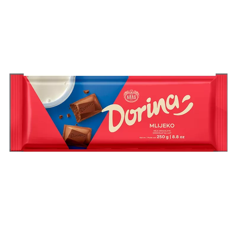 Kras Dorina Milk Chocolate Bar, 8.8 oz | 250g