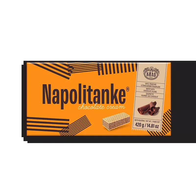 Kras Napolitanke Chocolate Cream Wafers, 420g