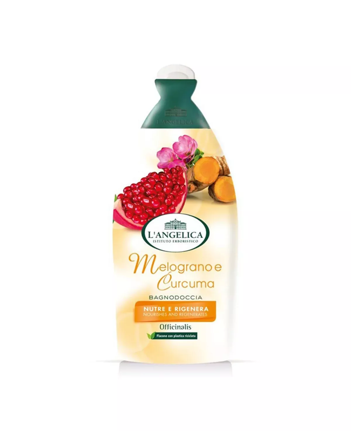 L’Angelica Bath & Shower Gel – Pomegranate & Turmeric Scent, 16.9 oz | 500 ml