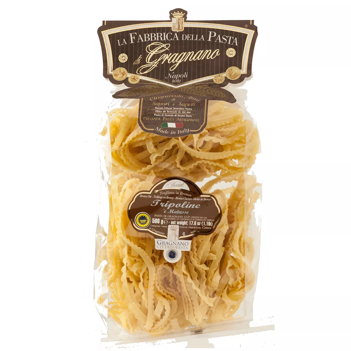 La Fabbrica Della Pasta Tripoline Matasse, #468, 17.6 oz | 500gr