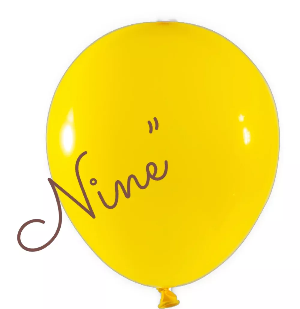 Latex Balloon 9 inch 100ct-Yellow
