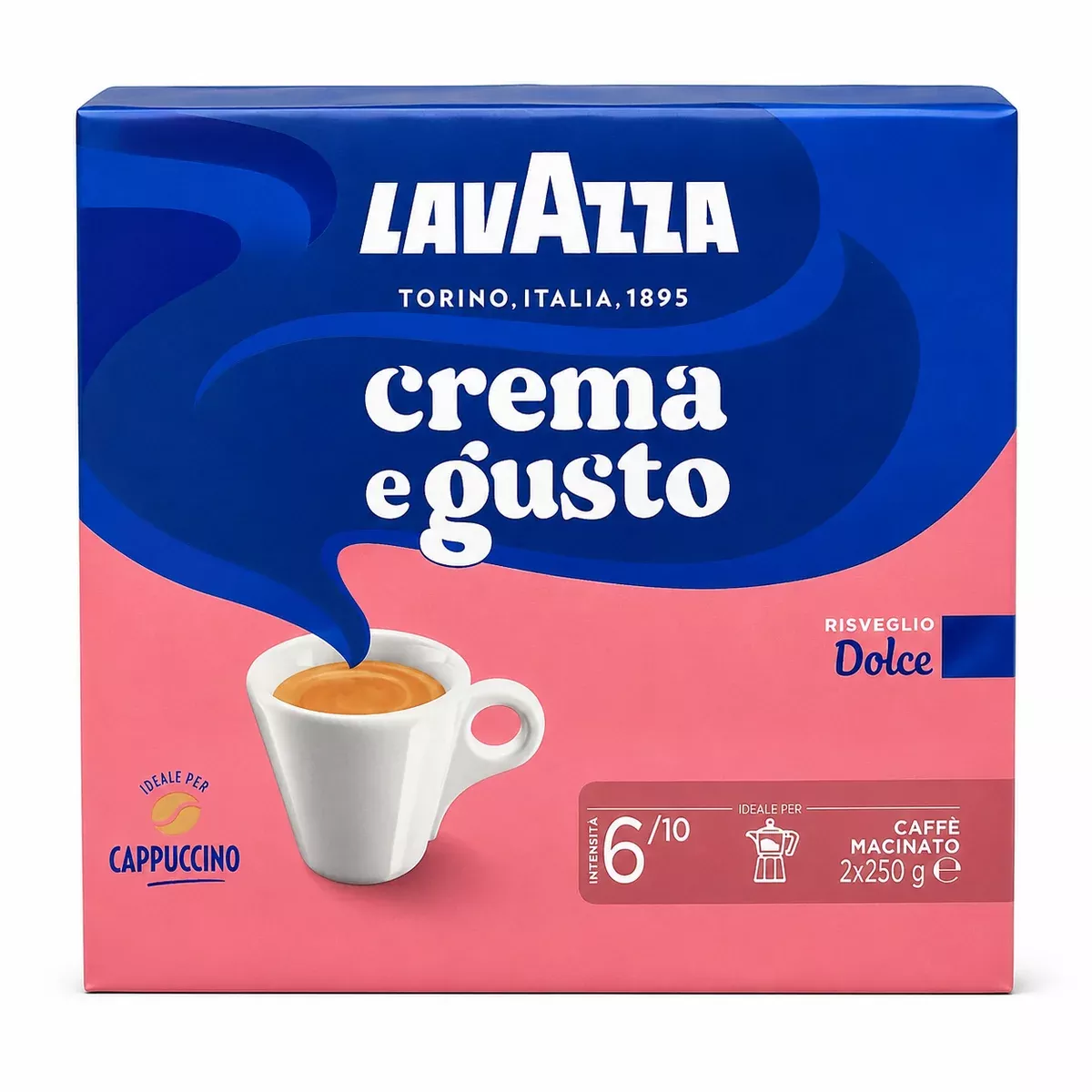 LavAzza Crema e Gusto, Gusto Dolce, 2x250g bricks