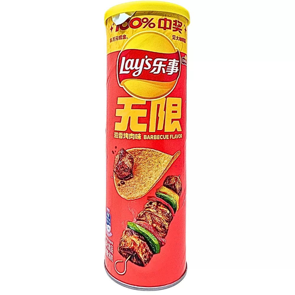 Lays Stax Sizzled BBQ Chips (China) - 90g