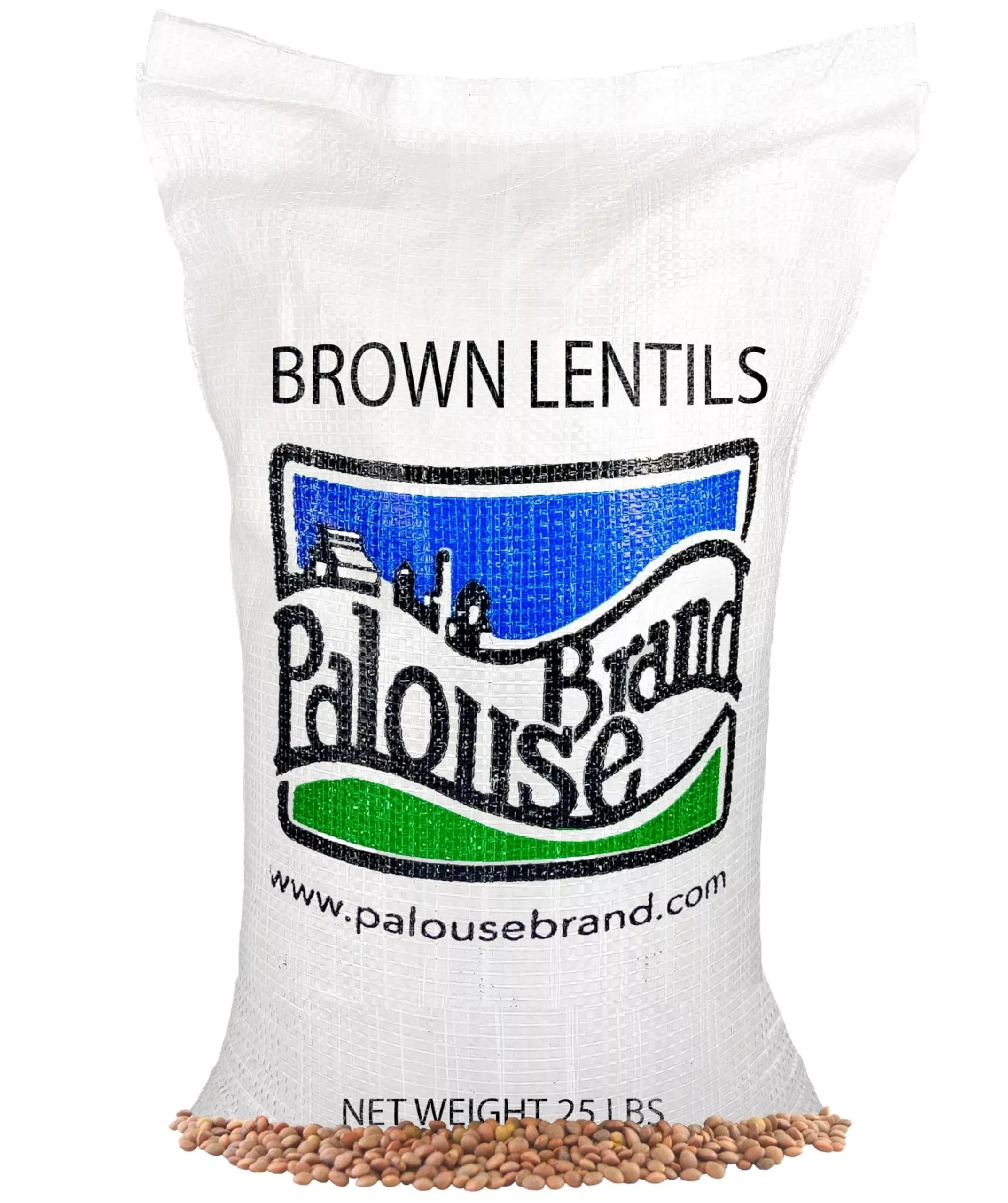 Lentils | Brown | 25 Lbs | Bulk | Desiccant Free | Sproutable | Non-Gmo Project Verified | Kosher
