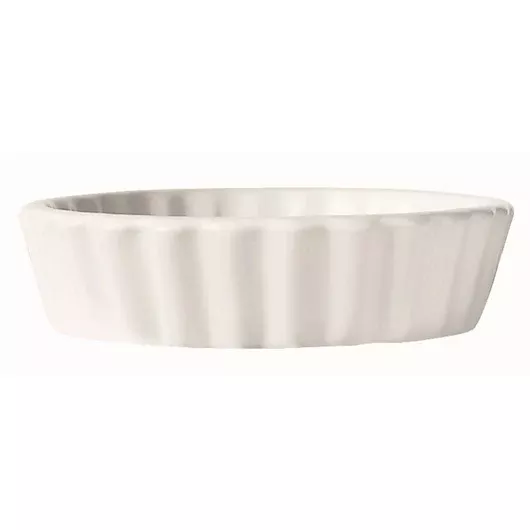 Libbey Dinnerware Libbey Bedrock Ovenware 8 Ounce Round Creme Brulee 5" - Bright White 1 - 24 Each